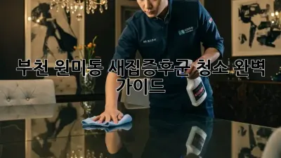 부천 원미동 새집증후군 청소 완벽 가이드