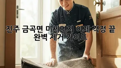 진주 금곡면 미세먼지, 이제 걱정 끝! 완벽 제거 가이드