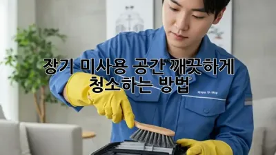 장기 미사용 공간, 깨끗하게 청소하는 방법